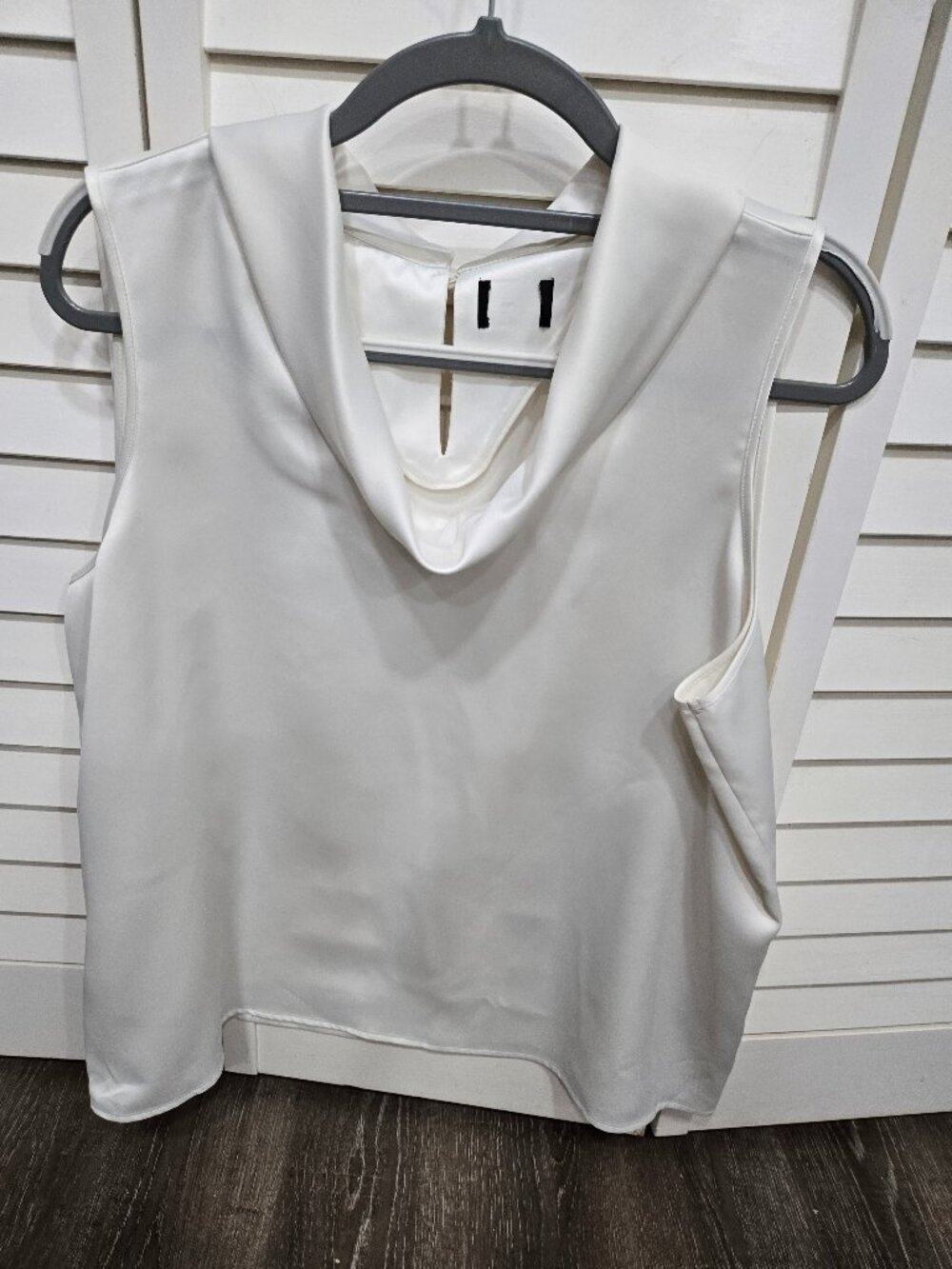 White blouse, XXL, Elegant, sleeveless